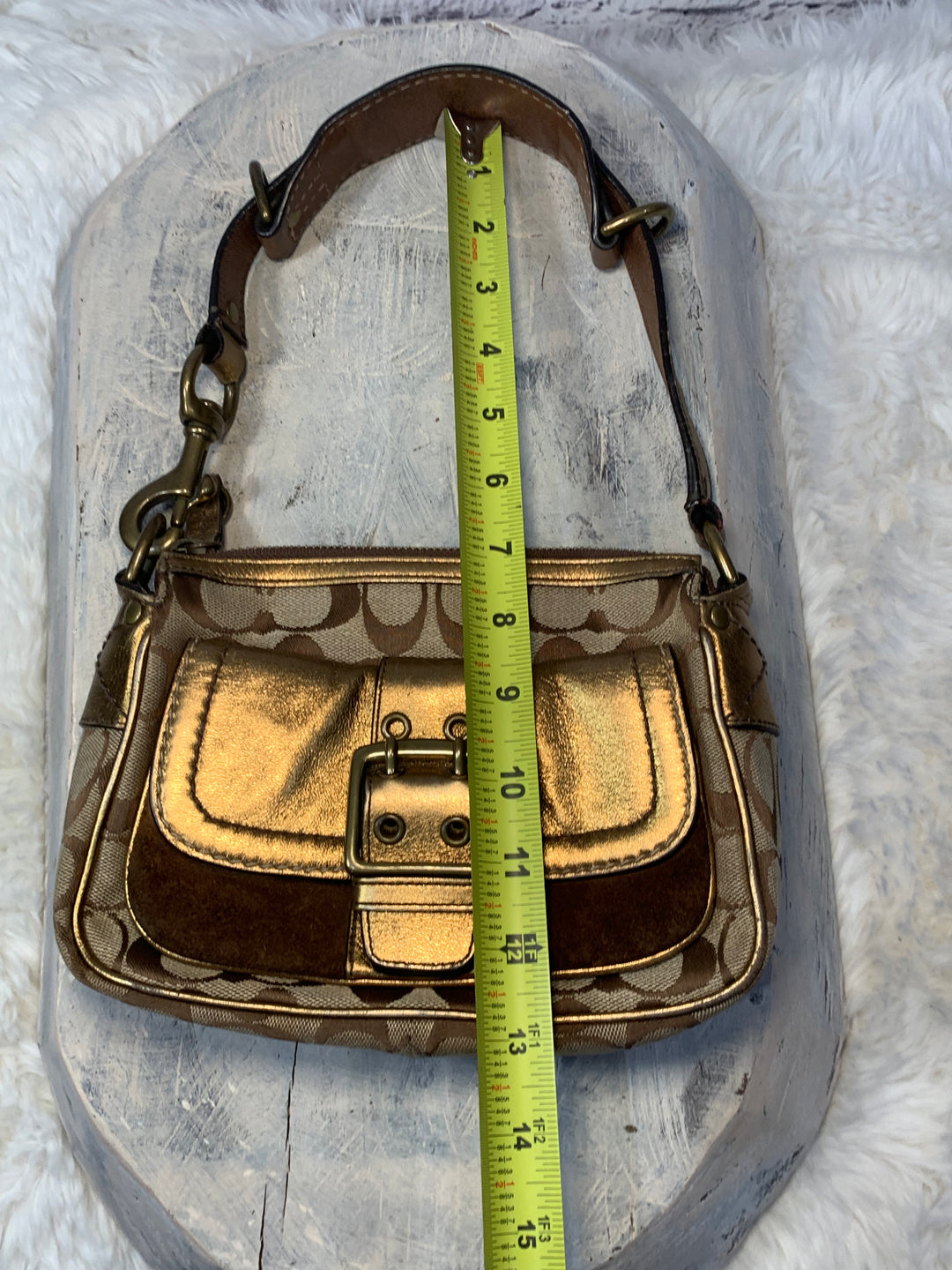 Pre Owned Coach 1495 2004 Special Edition Bronze Signature Logo