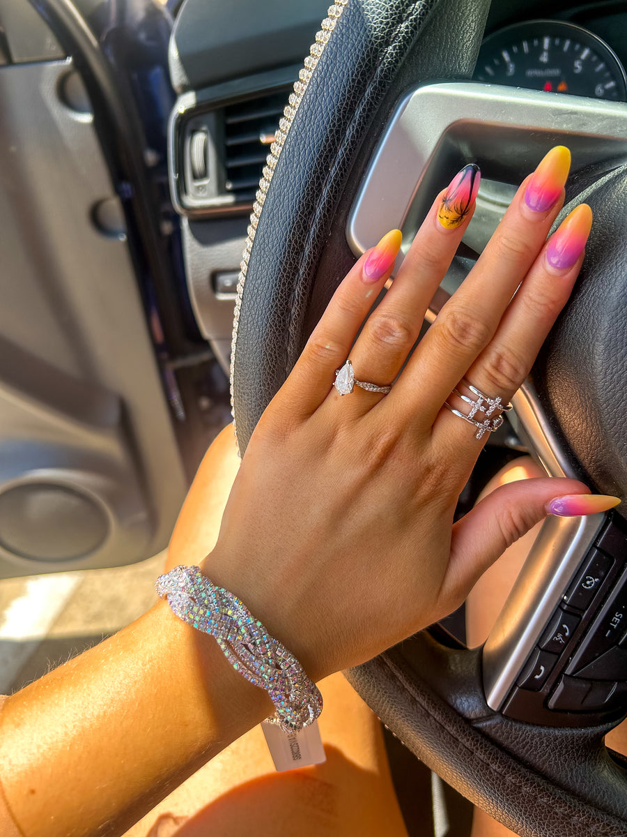 Devan Pink Panache Braided Chain Bracelet – Style Babes