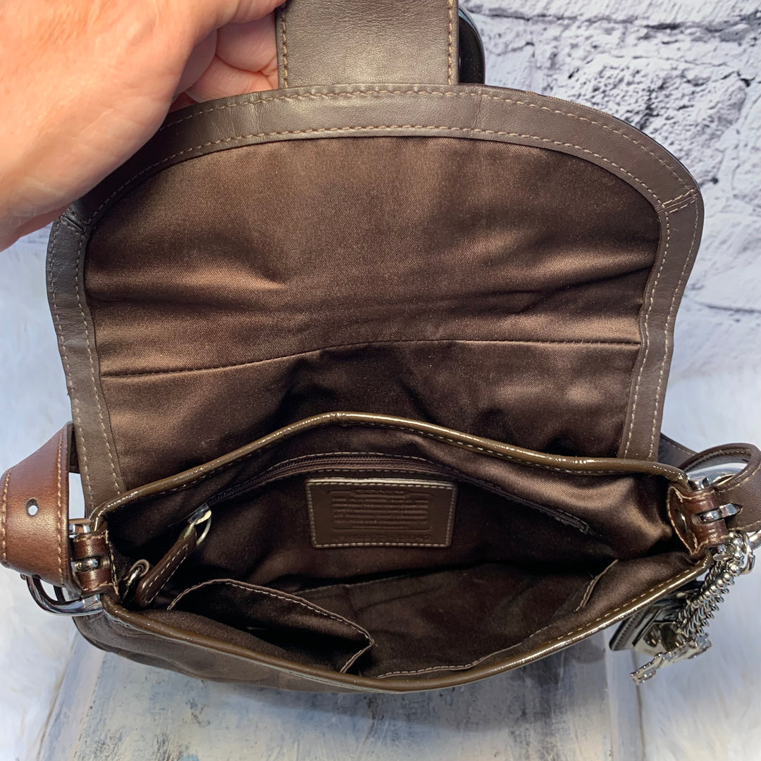 Pre Owned Vtg Y2K Coach Soho Mini Sateen Signature C Shoulder Bag Pre Owned Vtg Y2K Coach Soho Mini Sateen Signature C Shoulder Bag