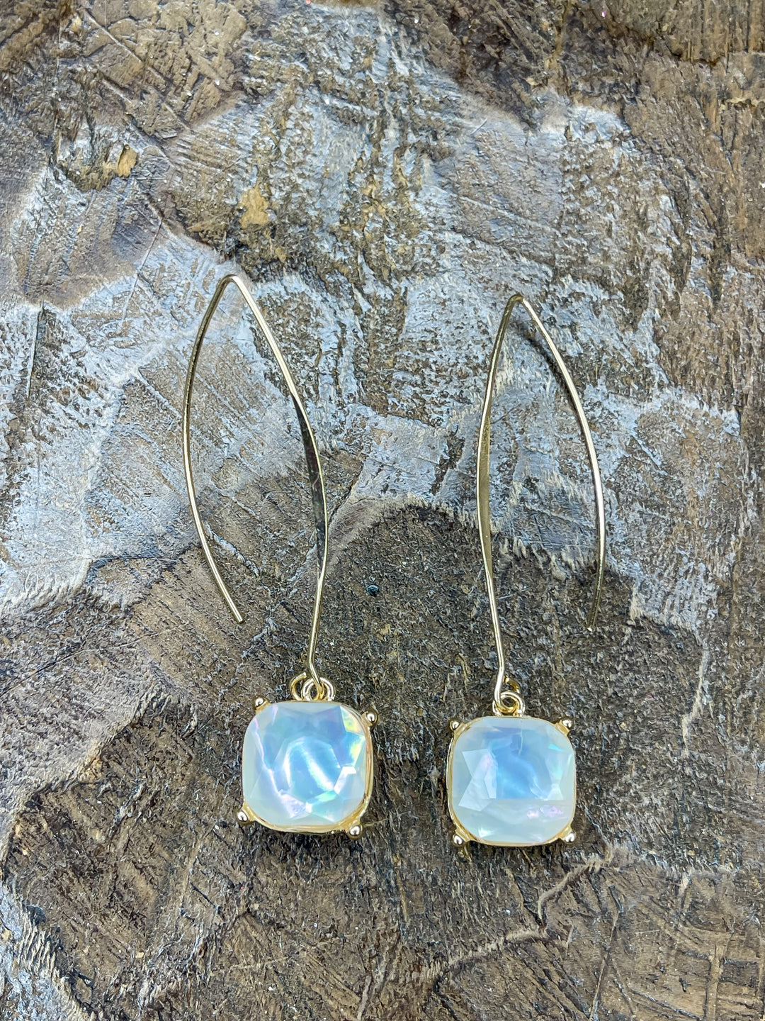 Fiona blue opal earrings hotsell