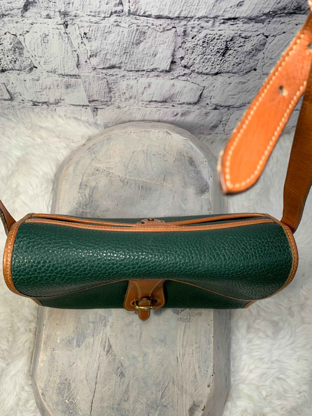 Pre Owned Vintage Dooney & Bourke Leather Equestrian Crossbody