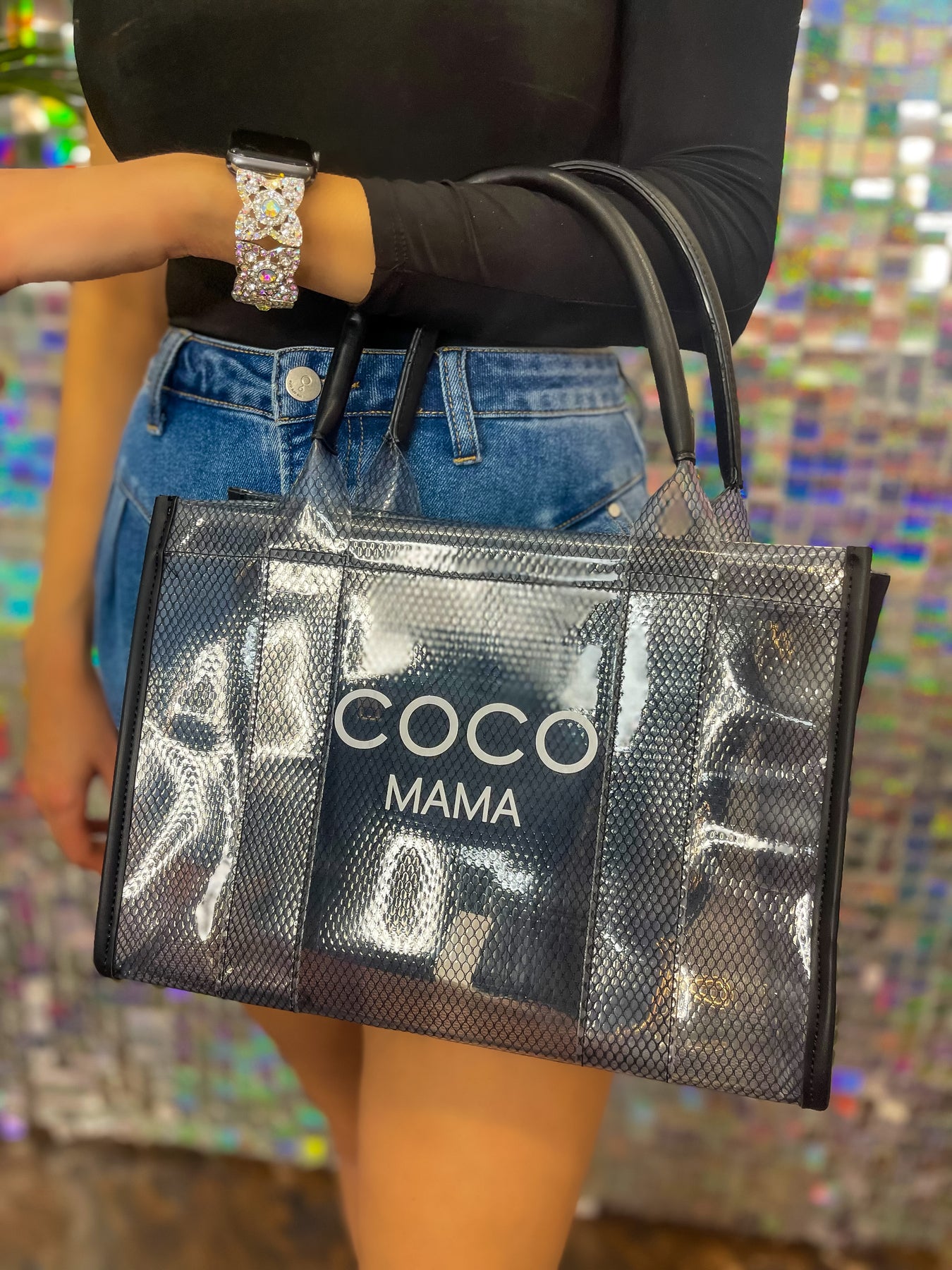 Coco Mama Mesh Bag - Black – Style Babes